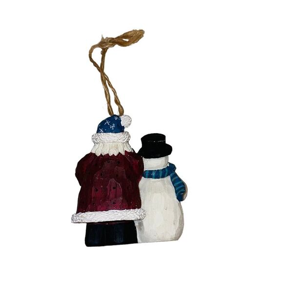 10/$25🦋 NWT Santa's Workshop Santa & Frosty Ornament - Picture 9 of 11